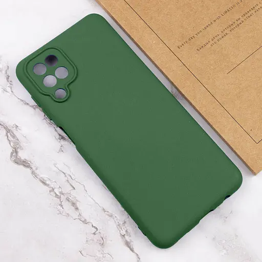 Чехол Silicone Cover Lakshmi Full Camera (A) для Samsung Galaxy M33 5G Зеленый / Dark green - фото 4