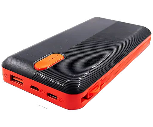 Універсальна зарядна батарея Power Bank Sword SW-20PO3 20000mAh (Micro USB Lightning Type-C) Чорно-червоний - фото 5