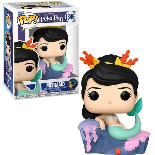 Коллекционная  фигурка   Русалка Питер Пэн Дисней Funko Pop Фанко Поп Mermaid Peter Pan 10 см FP D PP M 1346 - фото 1