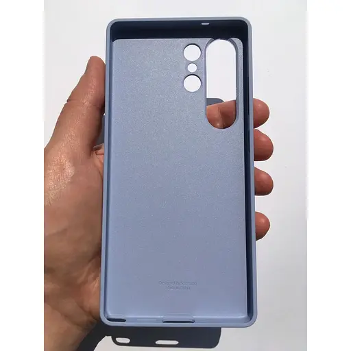 Оригінальний протиударний силіконовий чохол Samsung Silicone Case для Galaxy S25 Ultra Light Blue - фото 3