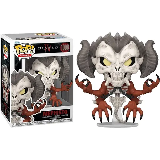 Коллекционная  фигурка   Funko Pop Диобло Мефисто Diablo Mephisto 10 см D M 1008 - фото 1