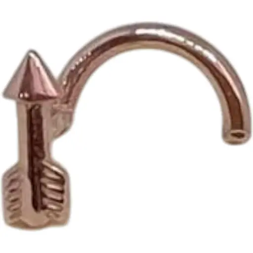 Золотая серьга-пирсинг Астор в нос. 3182440