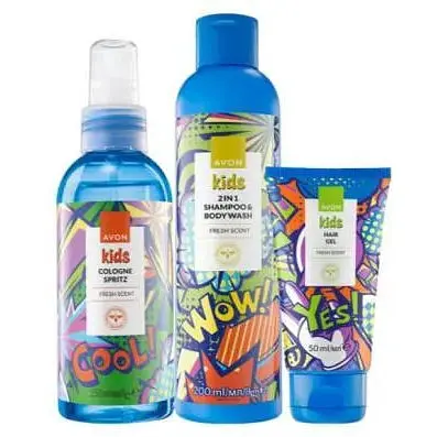 Дитячий набір для хлопчиків Avon (shmp/gel/200 мл + h/gel/50 мл + aroma/water/150 мл) - фото 1