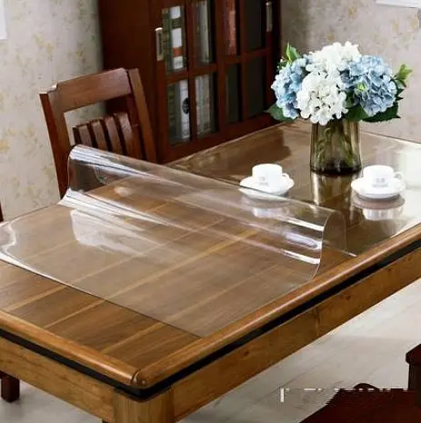 М'яке скло в рулонах Soft Glass Ширина - 1.35м Довжина - 20м (товщина 0,6мм) Прозоре - фото 7