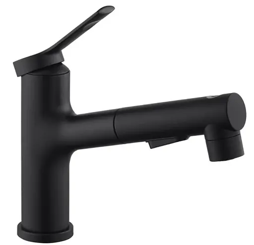 Змішувач для раковини Kroner KRP Edelstahl Klassisch з висувним виливом SCH030-T (CV032497) - фото 3