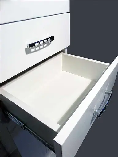 Пенал для ванної кімнати ПіК Корфу лівий П 40 см Білий 30412 - фото 6