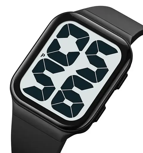 Годинник цифровий наручний Skmei 1995 (Чорний з білим) - фото 2