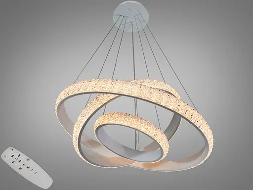 Изысканная светодиодная люстра Romin подвес с пультом димером 120 Вт золото - фото 1