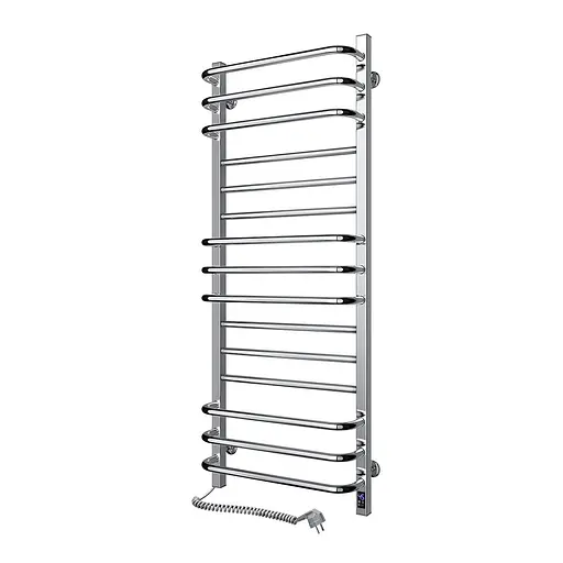 Электрический полотенцесушитель Navin Грандис 480x1200 Sensor левая с таймером полированная 10-043153-5010, Хром, Левое, Электронный - фото 2