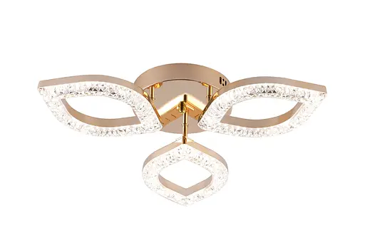 Люстра светодиодная акриловая Sirius 2721/3 GD 30W*2 - фото 2