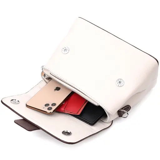 Сумка сэтчел для женщин Vintage из натуральной кожи 24.5х17.5х10 см sum0028989 - фото 7