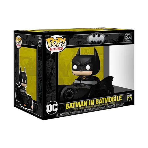 Фігурка Funko Pop ДС Бетмен в бетмобілі DC Batman in batmobile 10 см FP DC B 522 - фото 2