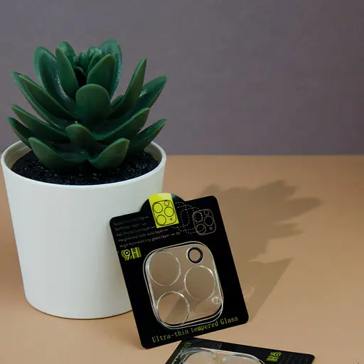 Захисне скло на камеру Full Block тех.пак для Apple iPhone 14 Pro 6.1/14 Pro Max 6.7 Прозорий - фото 2