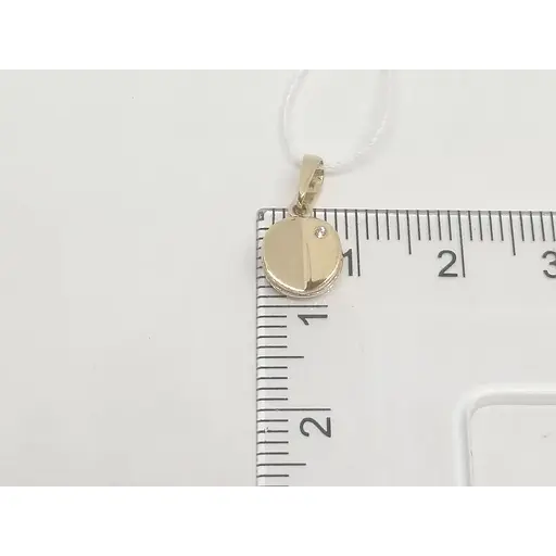 Золота підвіска Столична Ювелірна Фабрика з фіанітом. 441061 - фото 4