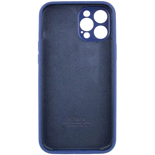Чохол Epik Silicone Case Full Camera Protective AA для Apple iPhone 12 Pro 6.1 Синій/Deep navy - фото 4