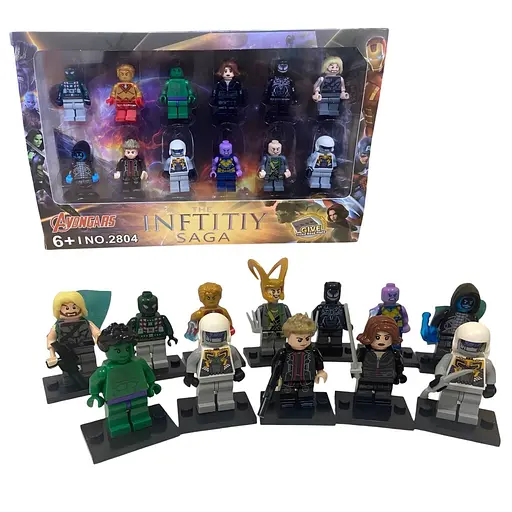 Набір ігрових фігурок Месники 12 шт. зі броєю (2804-1) - фото 3