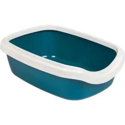 Туалет Природа Comfort M для кошек 41х30х13.5 см (ультрамарин) - фото 1