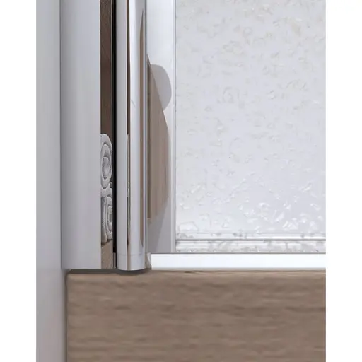 Шторка для ванны Qtap Standard CRM407513APL Pear, Левая, матовый, хром - фото 4