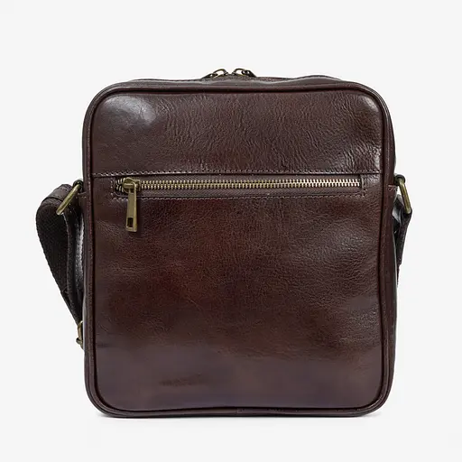 Шкіряна чоловіча сумка VIRGINIA CONTI 22х24х5 см sum0023788 - фото 3