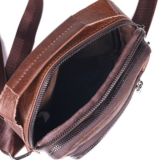 Чоловіча шкіряна сумка Vintage 18х22х6 см sum0022423 - фото 4