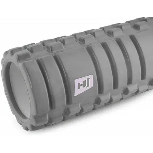 Роллер массажер (валик, ролик) Hop-Sport EVA 33см HS-A033YG серый - фото 2