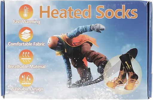 Шкарпетки з підігрівом ZBHSWZ03 з блоком живлення 5000mAh 38-44р. (Сірий) - фото 9