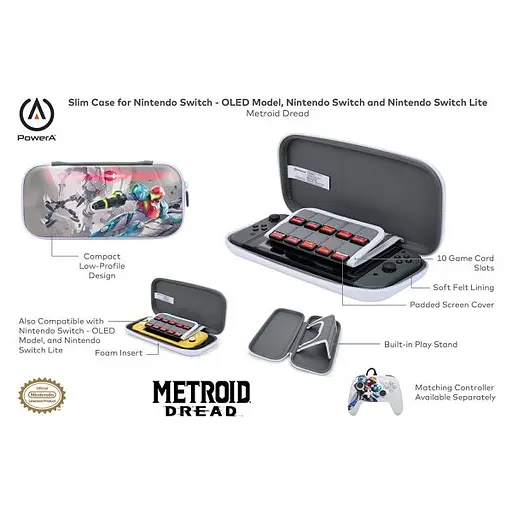 PowerA Slim Case Metroid Dread (Nintendo Switch/ Switch Lite/ Switch OLED model) - фото 11