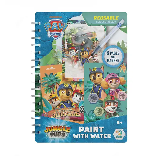 Водные раскраски "Джунгли. Щенячий патруль" DoDo Toys 200630, 8 страниц - фото 1