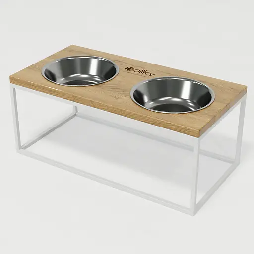 Hollky Base XL20 — миски на підставці для великих собак (2 × 1,8 л) - фото 2