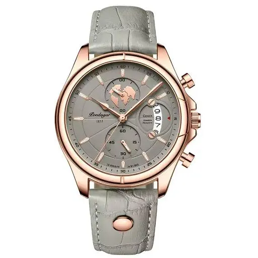 Чоловічий наручний годинник Poedagar Earth (Сірий)