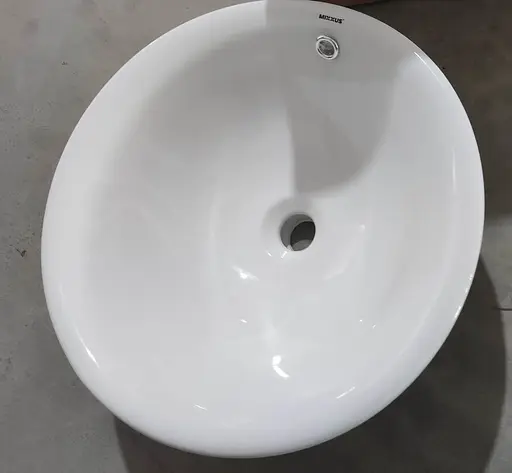 Умивальник врізний на стільницю Mixxus Premium Topper-1601 470x470x180 мм з переливом MP6571, Білий - фото 6