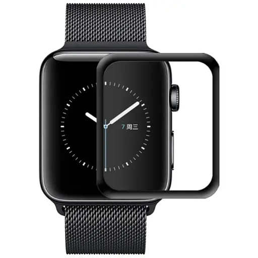 Полимерная пленка 3D (full glue) (тех.пак) для Apple watch 44mm Черный
