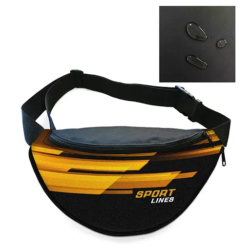 Сумка-бананка Sport мужская/женская спортивная 32×16 см с расширителем поясная сумка или сумка через плечо (3755)