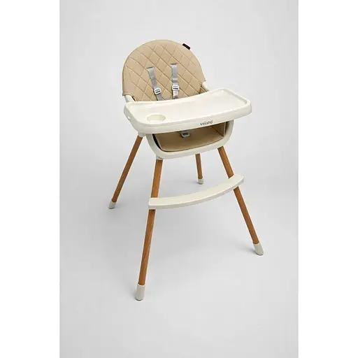 Стул для кормления ребенка 2 в 1 VELANO Evo, beige - фото 2