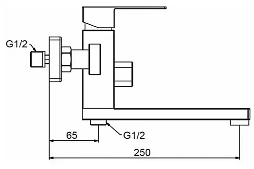 Смеситель для ванны Frap F32802-6 - фото 6