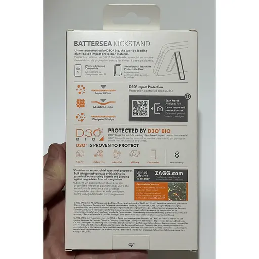 Протиударний чохол Gear4 Battersea D3O для Samsung Galaxy S23 Ultra (6.8") Black Orange - фото 8