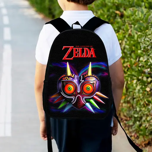 Рюкзак детский Зельда "The Legend of Zelda" 34х27см, городской ранец для мальчика с принтом (00449)