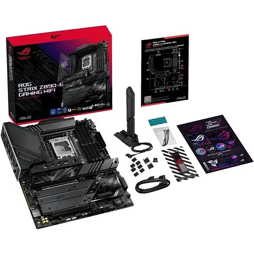 Материнська плата Asus Rog Strix Z890-E Gaming WIFI s1851 Z890 4xDDR5 M.2 DP HDMI Wi-Fi BT ATX - фото 2