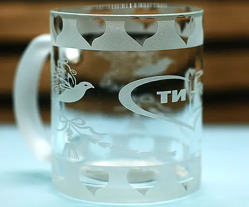 Набір чашок 320 мл Ти і Я з голубами парні кружка для закоханих  Подарунок на весілля річницю для коханих - фото 8