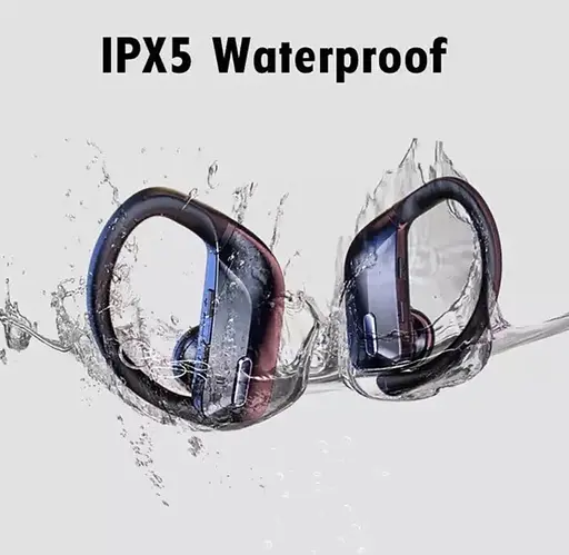 Бездротові спортивні, водонепроникні навушники TWS T17 з кріпленням за вухо, сенсорами і індикатором заряду - фото 7