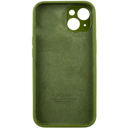 Чохол Epik Silicone Case Full Camera Protective AA для Apple iPhone 15 Plus 6.7 Зелений/Dark Olive - фото 4