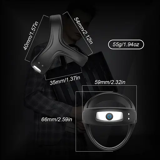 Ерекційне кільце Lovesecret Premium, 6.7 см чорне - фото 4