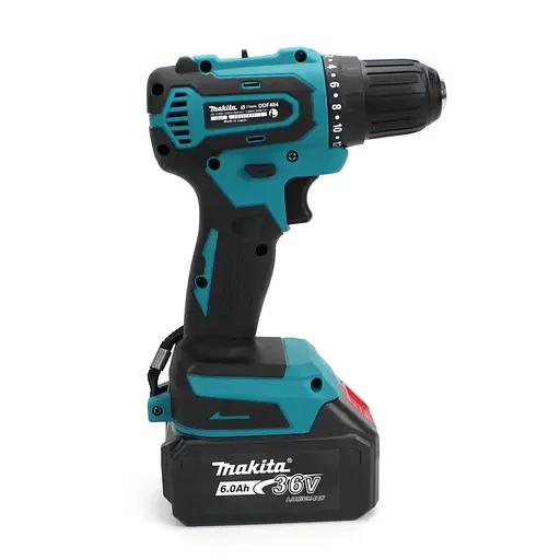 Набор электроинструментов Makita 4 в 1 Шуруповерт Гайковерт Перфоратор Болгарка два аккумулятора в кейсе 36Вт Синий с черным - фото 5