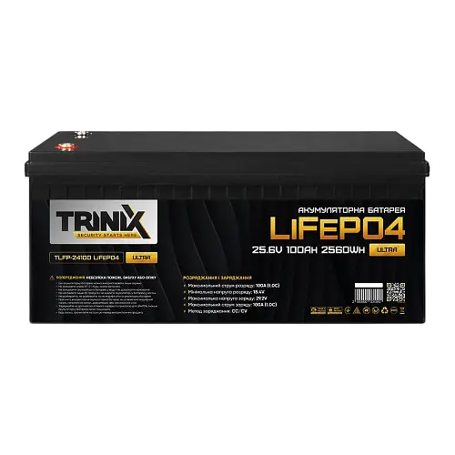Аккумулятор Trinix TLFP-24100 Ultra LiFePO4 25.6V 100Ah - фото 2