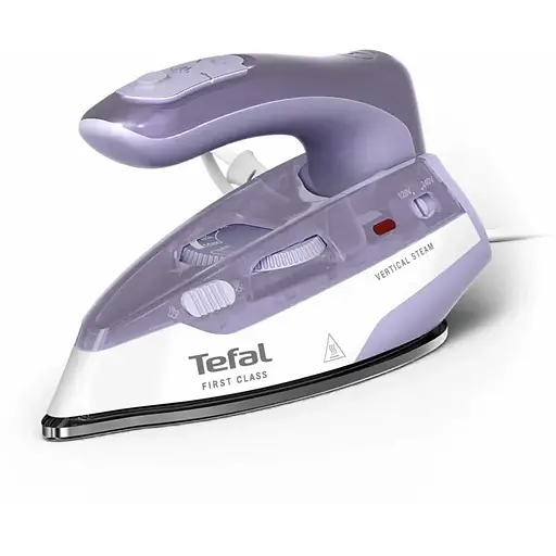 Утюг Tefal First Class дорожный 1000 Вт бело-фиолетовый (DB1612E0) - фото 1