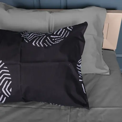 Простирадло MirSon Сатин 22-1379 Geometric Circles 200x220 см (2200010476583) - фото 5