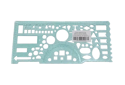 Линейка офицерская прозрачная 0290 20 см (4820098990290) - фото 1