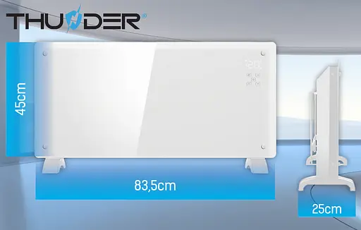 Конвекторний обігрівач 2в1 Thunder MODERN 2000W Wi-Fi White - фото 6