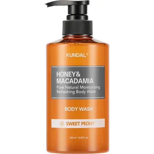 Питательный ароматический гель для душа Honey&Macadamia Body Sweet Peony Kundal 500 мл - фото 1