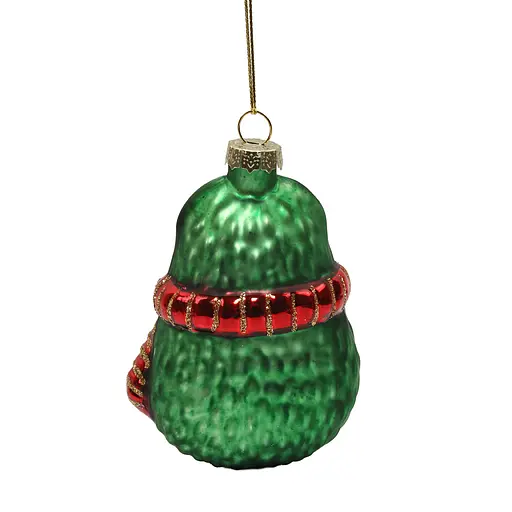 Ялинкова прикраса "Авокадо в шарфику" 7*4,5*9,5 см, YQ1453581 - фото 2